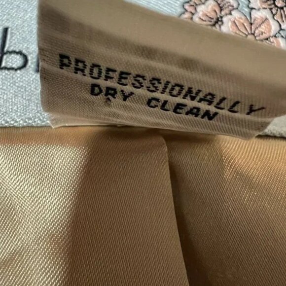 Anthropologie Tabitha Light Green Pleated Collar Peacoat SZ 4 Big Buttons - Picture 7 of 7